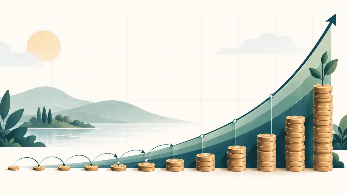 Compound Interest Calculator: visual overview of the calculation